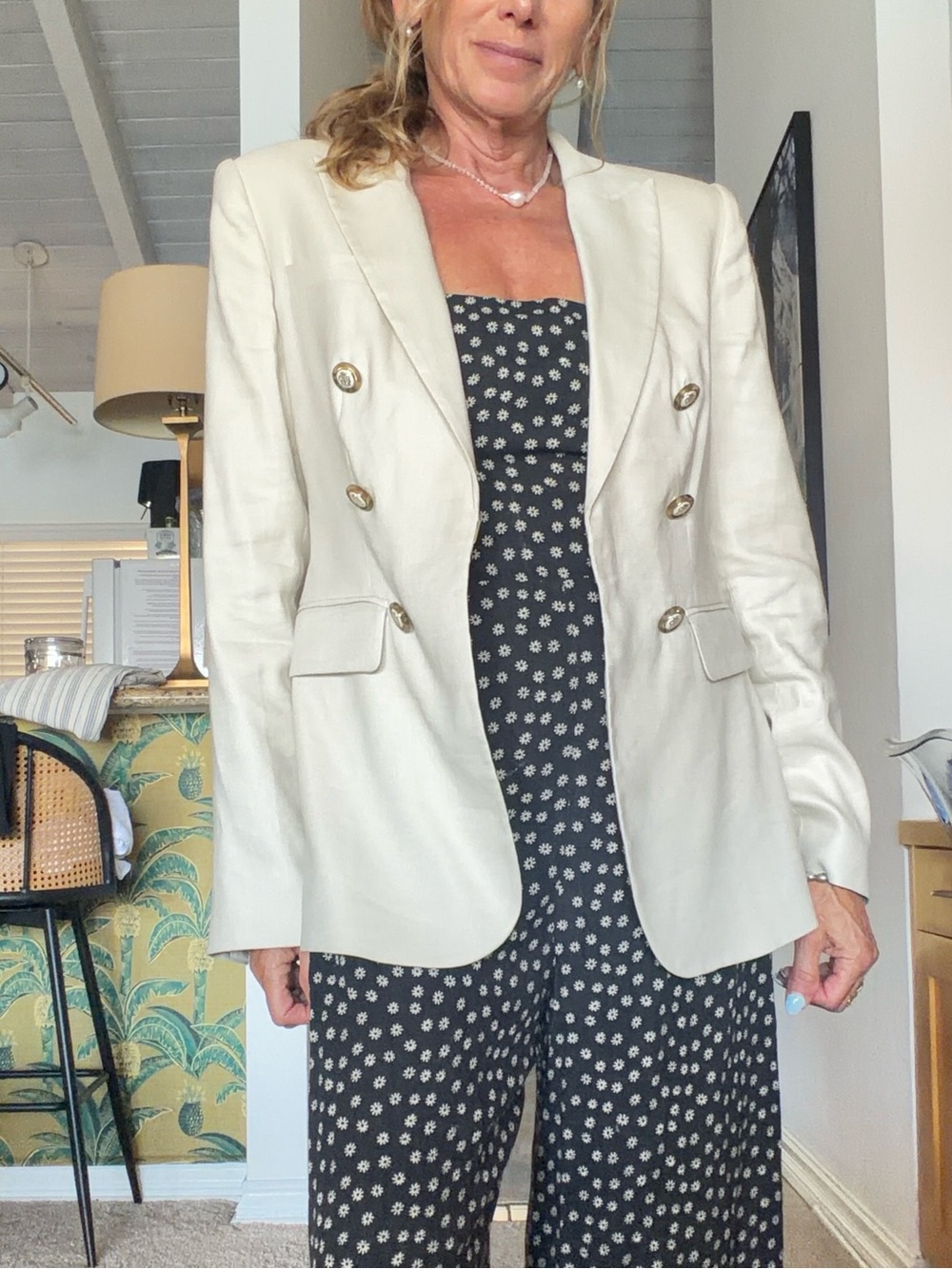 Elie Tahari Cream Blazer